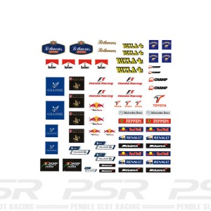 PSR Vinyl Stickers F1 Logos