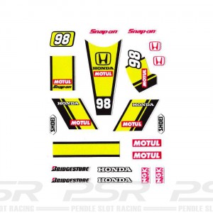 PSR Vinyl Stickers PCS Sidecar Racing No.98