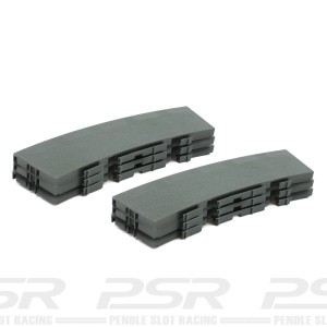 Scaleauto Pro Track Outer Border for R2 22.5° Curve 6pc