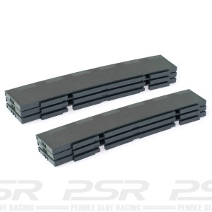 Scaleauto Pro Track Outer Border for R6 11.25° Curve 6pc