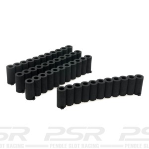 Scaleauto Tyre Barriers 4x20cm Black x4