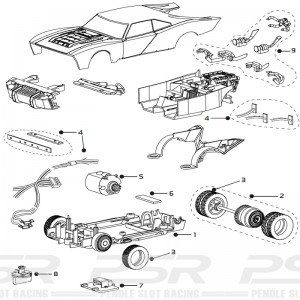 Scalextric Underpan Batmobile 2022