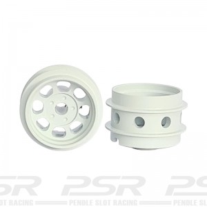 Staffs Aluminium Air & Drilled Wheels Classic White 15.8x10mm
