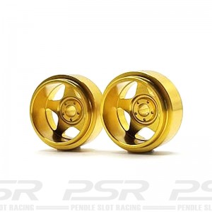 Staffs Aluminium Wheels 5-Spoke Deep Dish Gold 15.8x8.5mm
