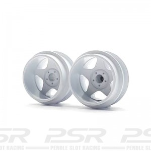 Staffs Aluminium Air Wheels 5-Spoke Deep Dish White 15.8x10mm