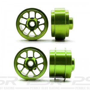 Staffs Aluminium Wheels Hyper Green Front & Rear 16.9mm