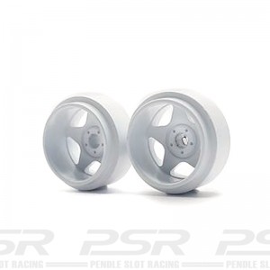 Staffs Aluminium Wheels 5-Spoke Deep Dish White 15.8x8.5mm