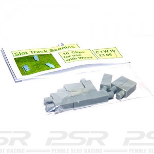 Slot Track Scenics 10 clips for wooden track STS-CFW10