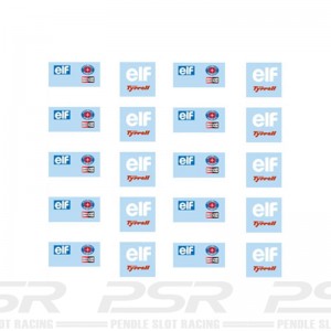 Slot Track Scenics Classic Pit Crew Decals - Elf-Tyrrell