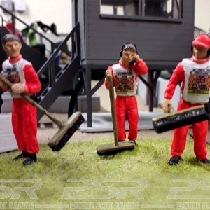 Slot Track Scenics Marshals with Brooms & Decals Pack D