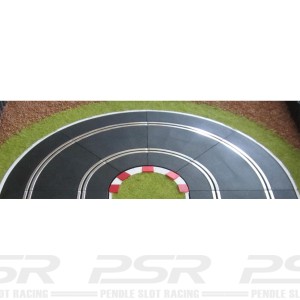 Slot Track Scenics White Lines for Radius 1 Curves x4
