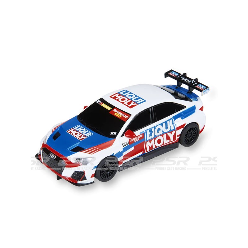 Slot Car 1:43 Voiture Slot Scalextric Audi RS3 LMS TCR - Échelle 1:43 - Circuit Compact Jouet Course Enfant Adulte