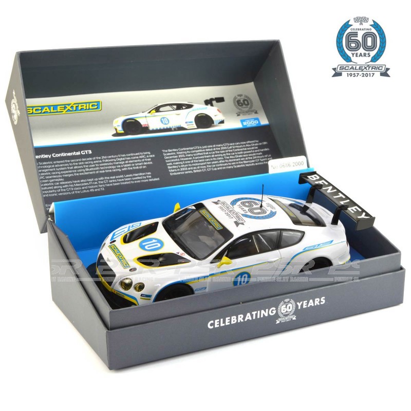 2010s Scalextric C3831A 60th Anniversary Collection Bentley Continental GT3 Limited Edition 