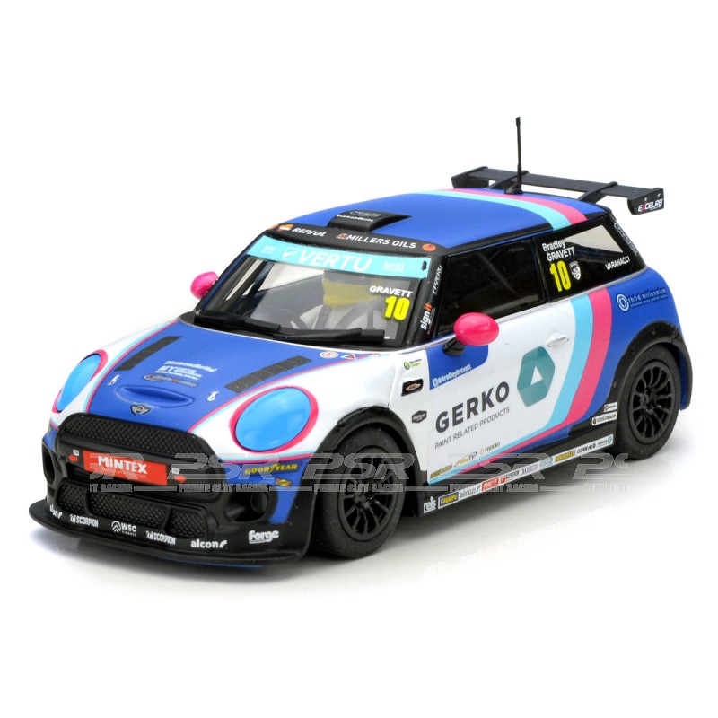 Scalextric 1/32 スロットカー ミニクーパー F56 ミニカー Scalextric Mini Cooper F56 No.10 Bradley Gravett 2024 (C4410)