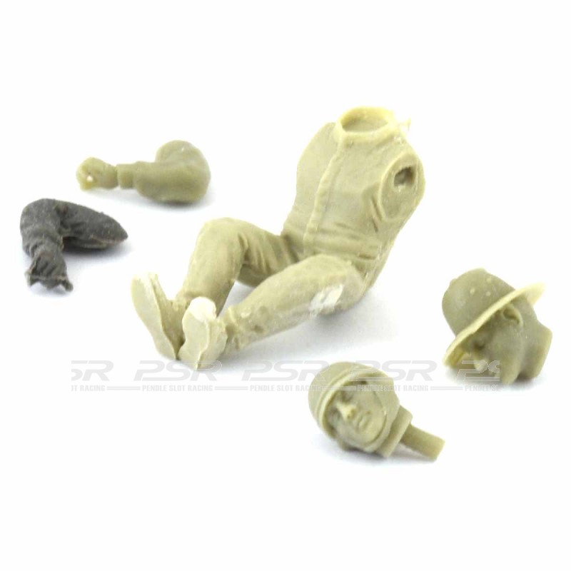 FIGURINE 1/32 SLOT COLUMBO VROOM NON PEINT NINCO LE MANS MINIATURES FLY