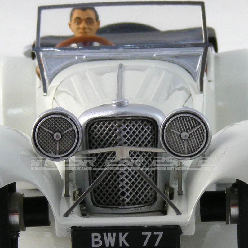 Solid Jaguar SS 100 in Green on 1:43