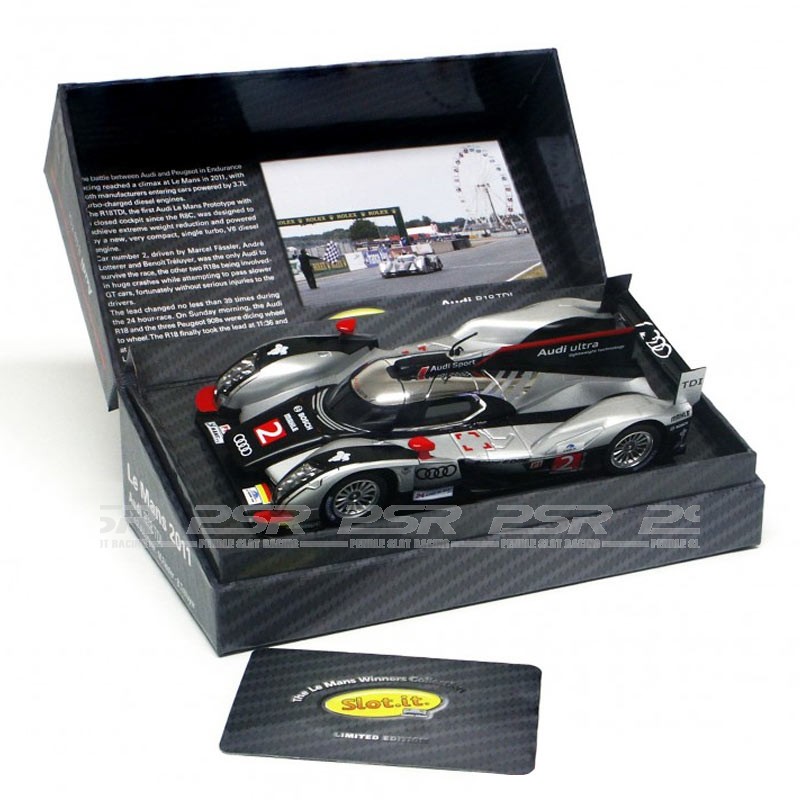 Slot.it Audi R18 TDI n.2 1st Le Mans優勝車 Slot.it Audi R18 TDI No.2 Le Mans Winner 2011 (SICW12)