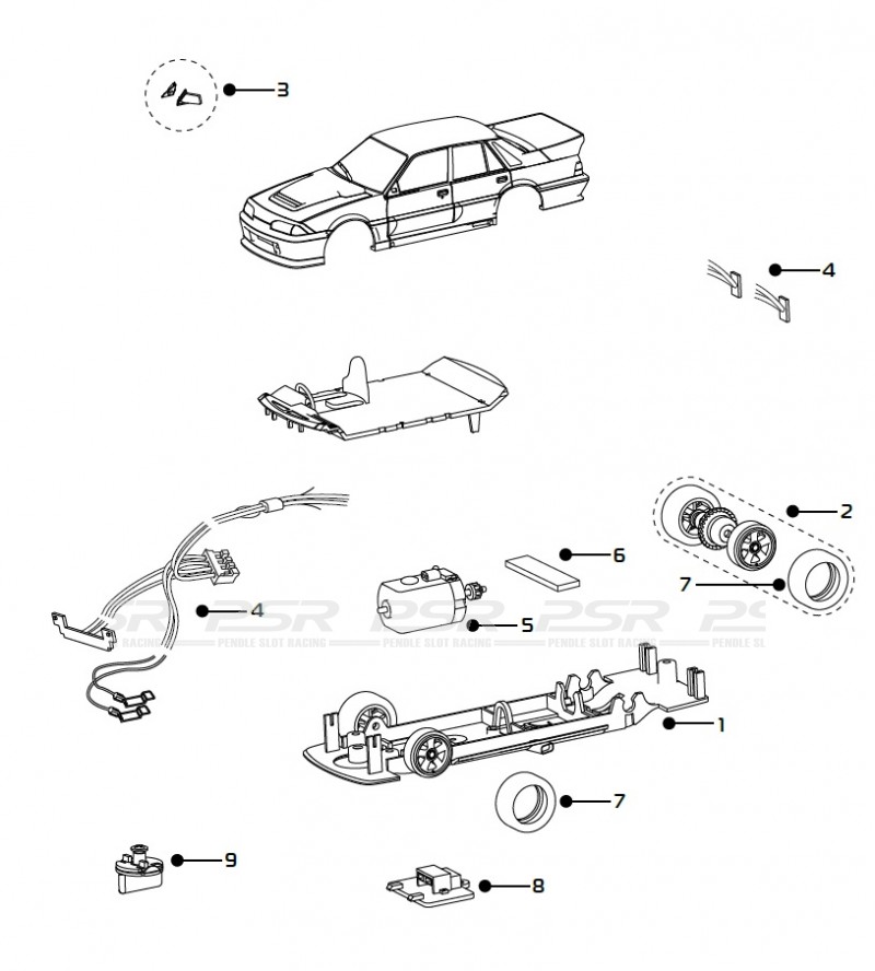 Scalextric Accessory Pack Holden VL Commodore (C4434/03)