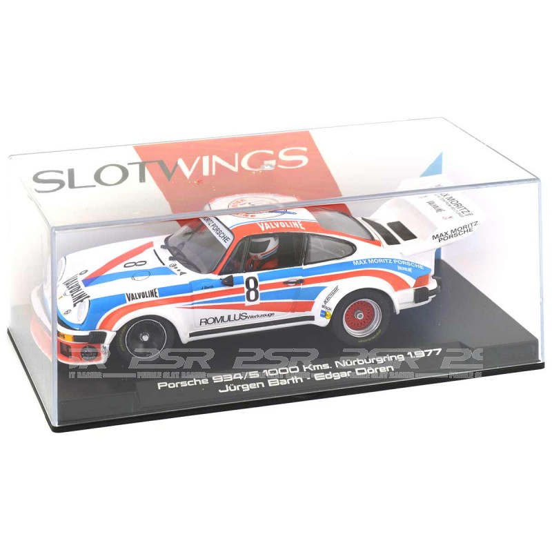 Slotwings Porsche 934/5 #8 1000 Nurburgring Kms 1977 1/32 Fly W065-02 