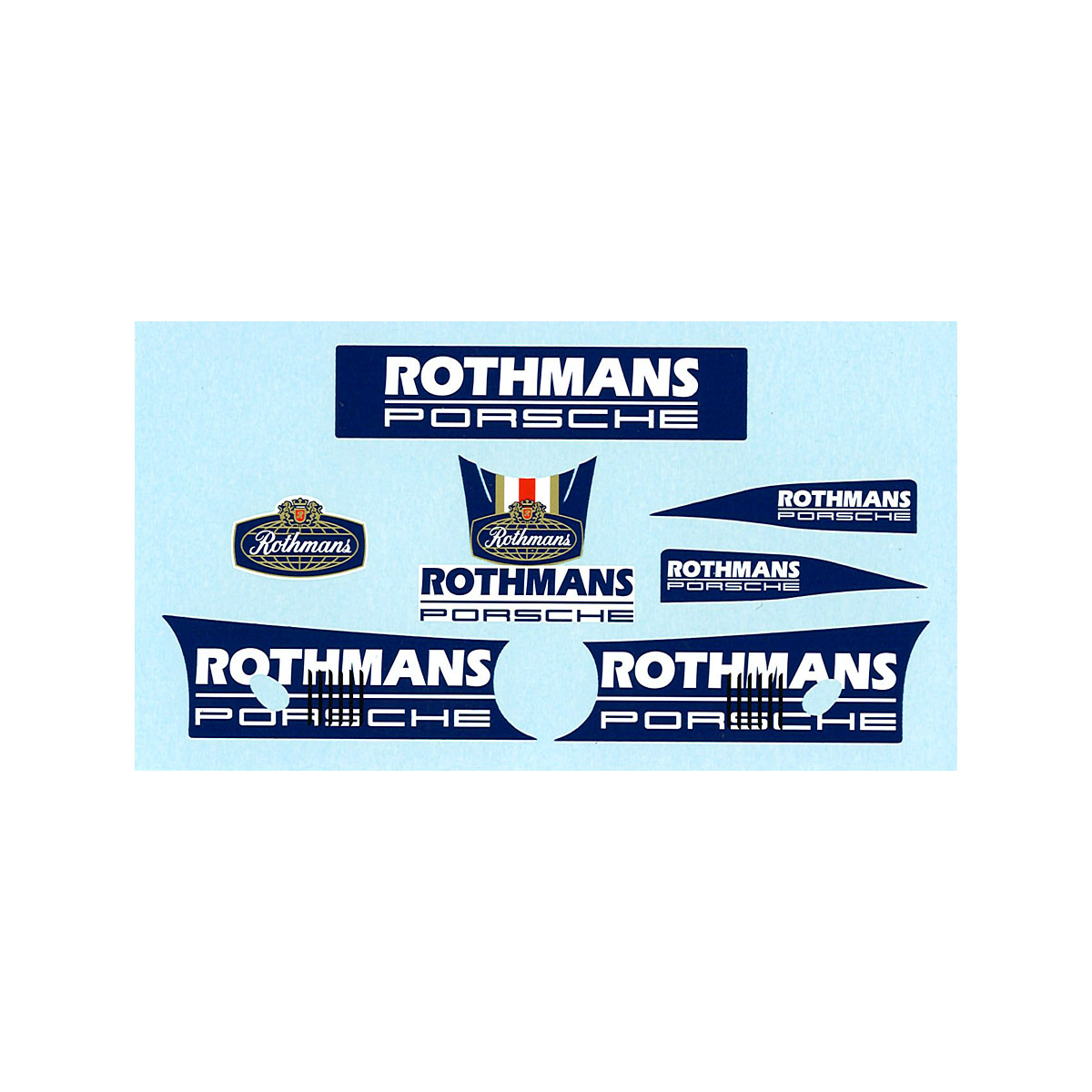 Radio Control Rally Car Decals Rothmans Slot.it Rothmans Porsche Decals