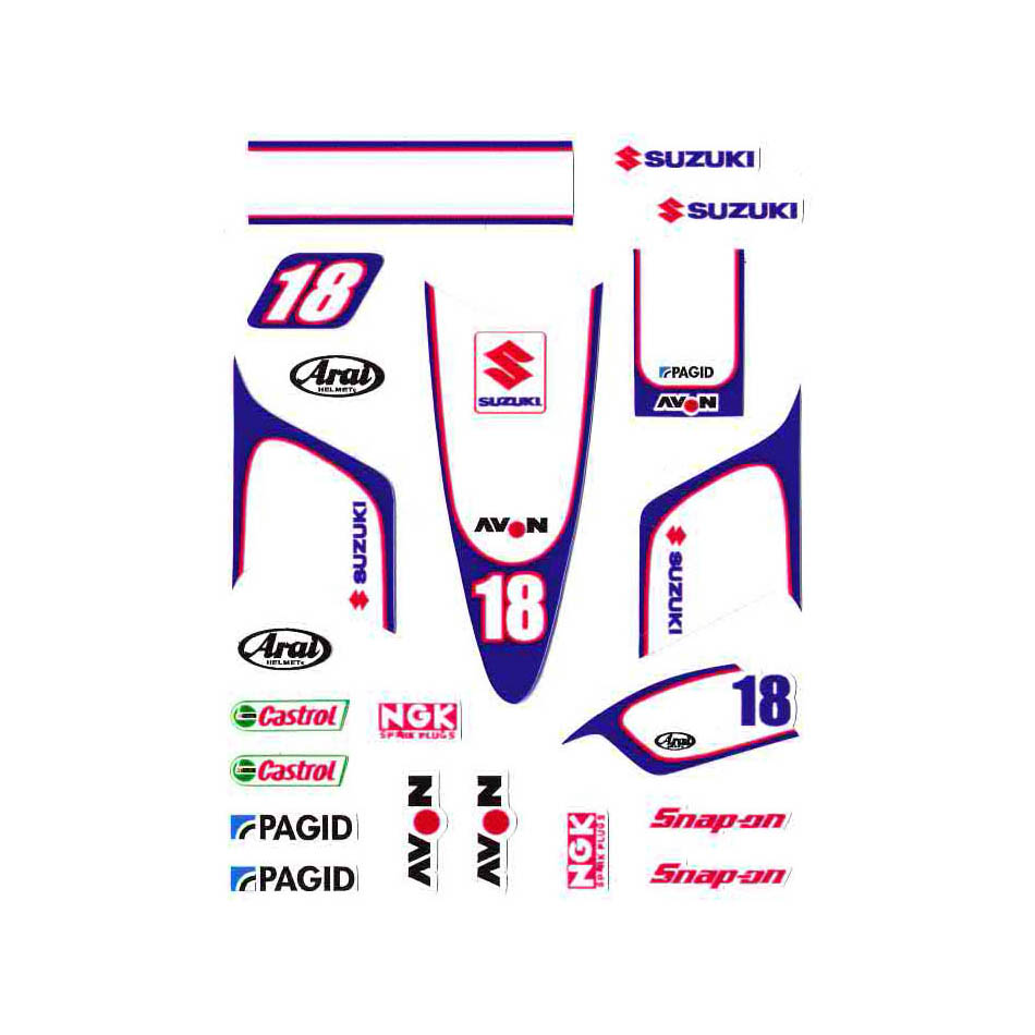 Psr Racing PSR Vinyl Stickers PCS Sidecar Racing No.18