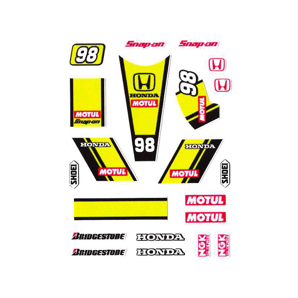 Psr Racing PSR Vinyl Stickers PCS Sidecar Racing No.98