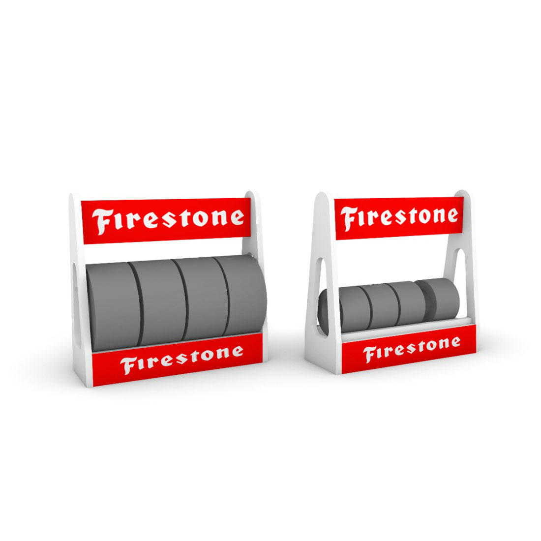 Jsf Tire Rack Scaleauto Tyre Rack Firestone 63x60x20mm (SC-10248j)