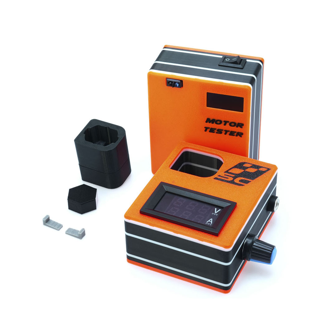 Scaleauto Motor Tester with RPM Display + Long-Can Adapter (SC-5069A)