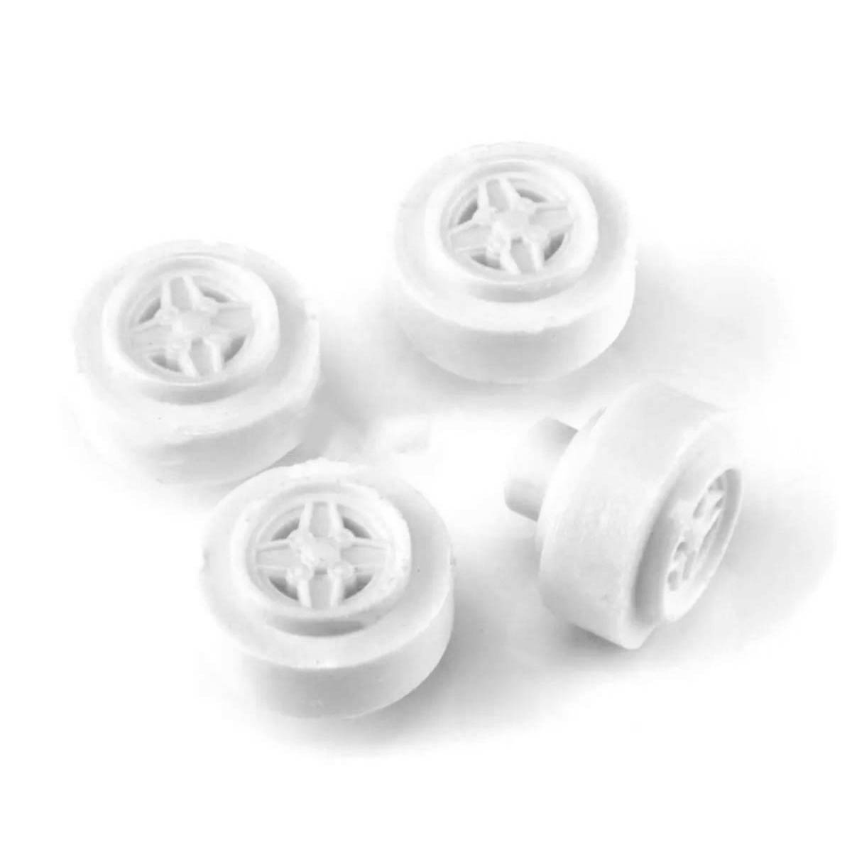 Team Slot 13'' Plastic Wheels Ford MKII RS2000 15x8.5 White (TML13010)