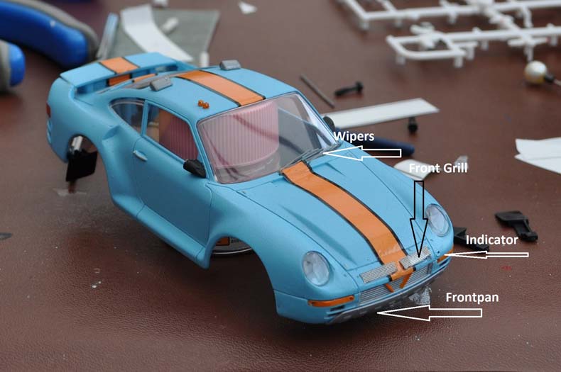 Scaleauto Porsche 959 Kit Parts Applied Scaleauto Porsche 959 Kit Parts Applied