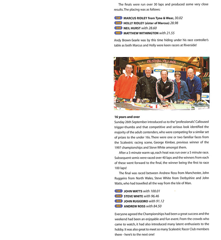 Scalextric Championships 1999