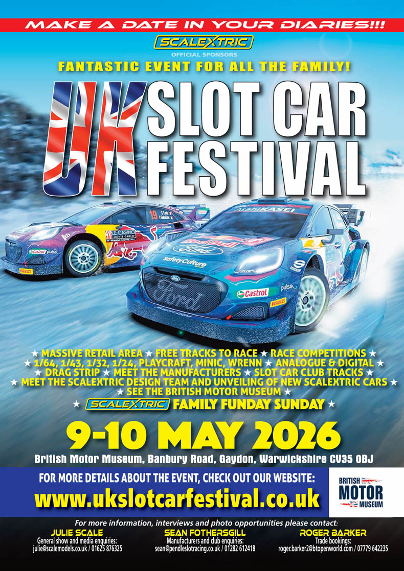 UK Slot Car Festival 2026 Poster UK Slot Car Festival 2026 Poster